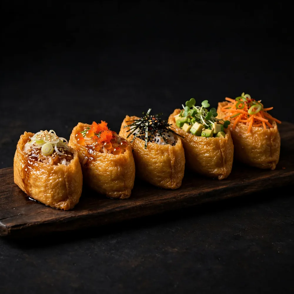 A row of inari