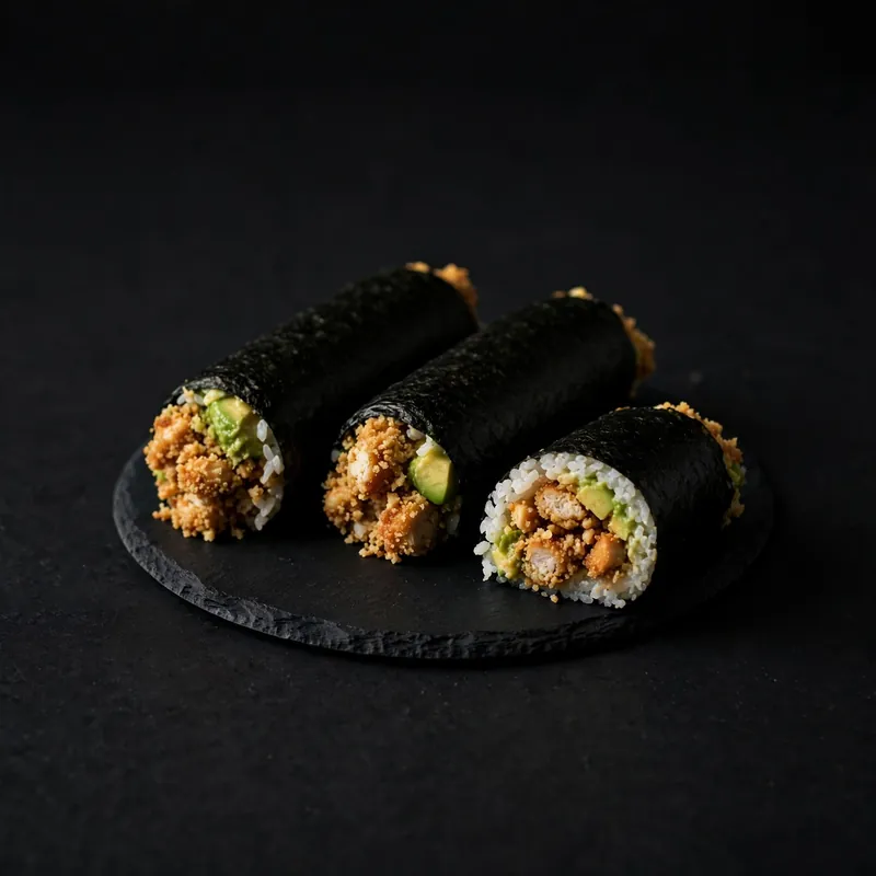 Meat-free chicken rolls