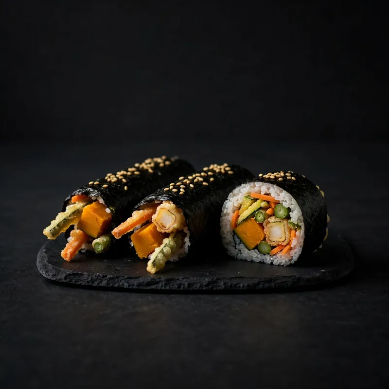 Tempura vegetable rolls